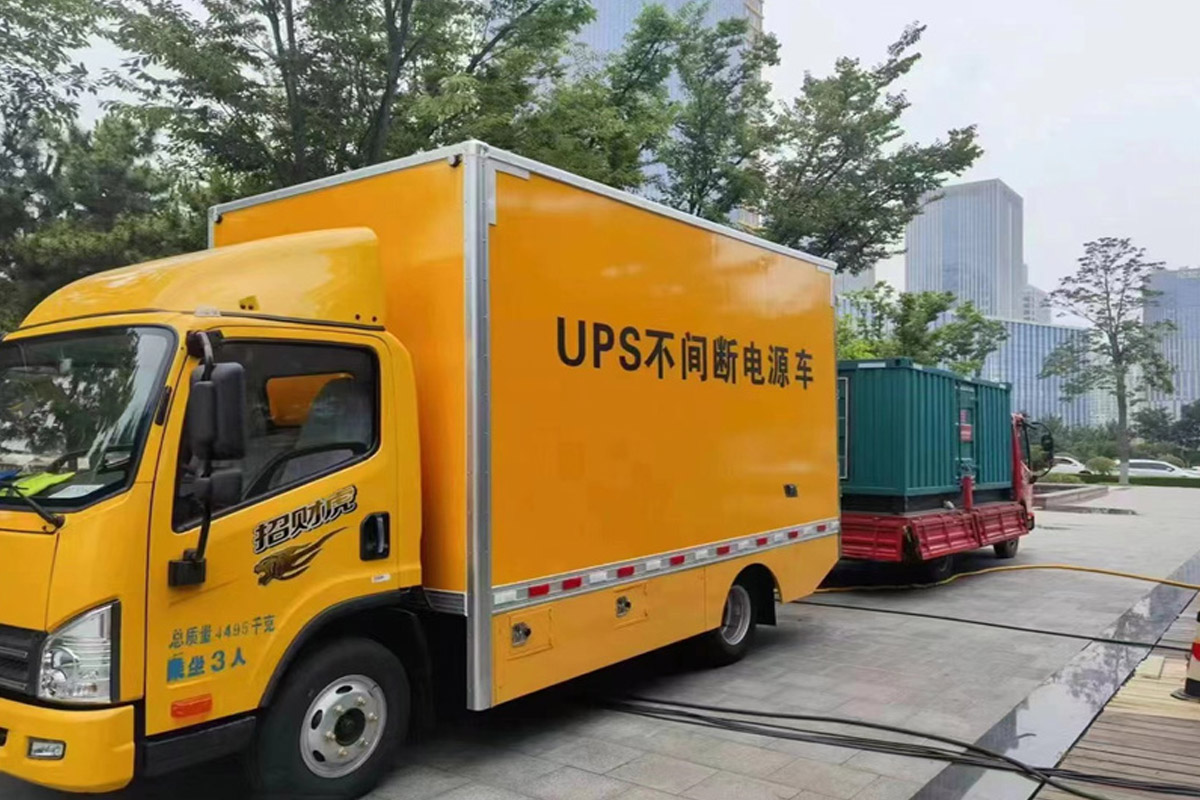 黄竹镇发电机租赁施工现场
